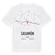 Sasamón karta t-shirt