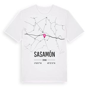 Sasamón karta t-shirt – ekologisk bomull t-shirt från Pinshirt