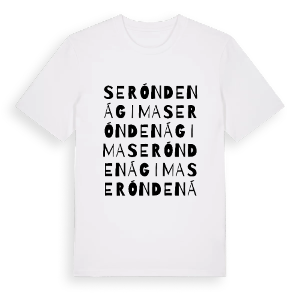Serón de Nágima ordlek t-shirt – ekologisk bomull t-shirt från Pinshirt