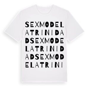 Sexmo de la Trinidad ordlek t-shirt – ekologisk bomull t-shirt från Pinshirt