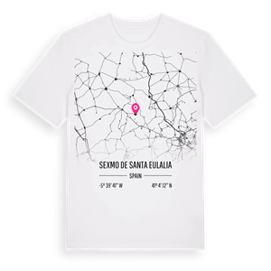 Sexmo de Santa Eulalia karta t-shirt – ekologisk bomull t-shirt från Pinshirt