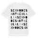 Sexmo de Santa Eulalia ordlek t-shirt