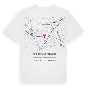 Siete Iglesias de Trabancos karta t-shirt – ekologisk bomull t-shirt från Pinshirt