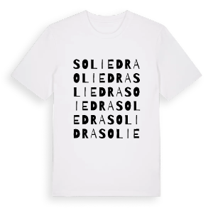 Soliedra ordlek t-shirt – ekologisk bomull t-shirt från Pinshirt