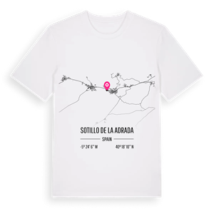 Sotillo de la Adrada karta t-shirt – ekologisk bomull t-shirt från Pinshirt