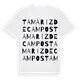 Tamariz de Campos ordlek t-shirt