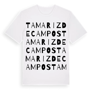 Tamariz de Campos ordlek t-shirt – ekologisk bomull t-shirt från Pinshirt