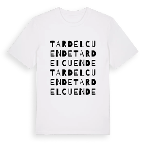 Tardelcuende ordlek t-shirt – ekologisk bomull t-shirt från Pinshirt