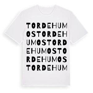Tordehumos ordlek t-shirt – ekologisk bomull t-shirt från Pinshirt