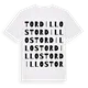 Tordillos ordlek t-shirt