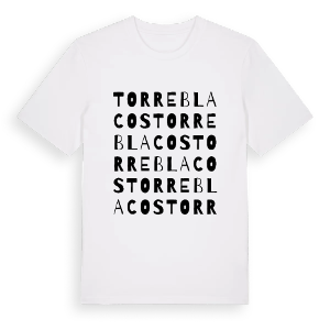 Torreblacos ordlek t-shirt – ekologisk bomull t-shirt från Pinshirt
