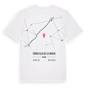 Torrecilla de la Orden karta t-shirt – ekologisk bomull t-shirt från Pinshirt