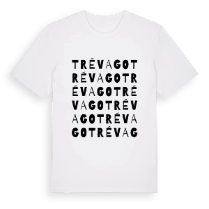 Trévago ordlek t-shirt – ekologisk bomull t-shirt från Pinshirt