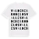 Valdenebro de los Valles ordlek t-shirt