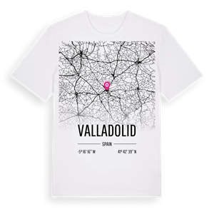 Valladolid karta t-shirt – ekologisk bomull t-shirt från Pinshirt