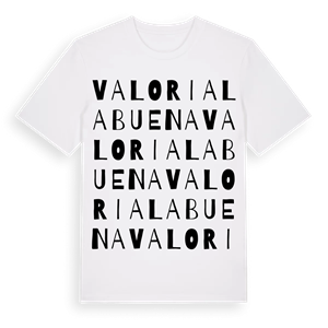 Valoria la Buena ordlek t-shirt – ekologisk bomull t-shirt från Pinshirt