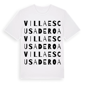 Villaescusa de Roa ordlek t-shirt – ekologisk bomull t-shirt från Pinshirt