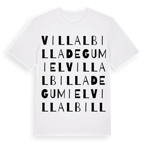 Villalbilla de Gumiel ordlek t-shirt – ekologisk bomull t-shirt från Pinshirt