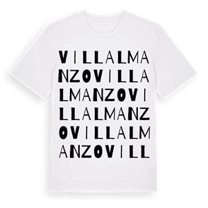 Villalmanzo ordlek t-shirt – ekologisk bomull t-shirt från Pinshirt