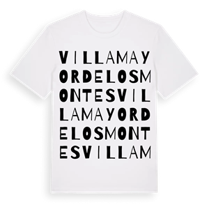 Villamayor de los Montes ordlek t-shirt – ekologisk bomull t-shirt från Pinshirt