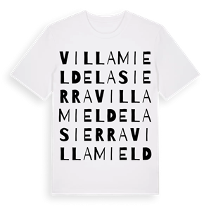 Villamiel de la Sierra ordlek t-shirt – ekologisk bomull t-shirt från Pinshirt