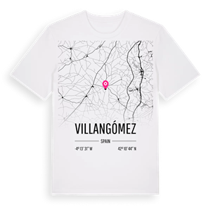 Villangómez karta t-shirt – ekologisk bomull t-shirt från Pinshirt