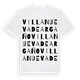 Villanueva de Argaño ordlek t-shirt
