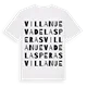 Villanueva de las Peras ordlek t-shirt
