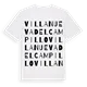 Villanueva del Campillo ordlek t-shirt