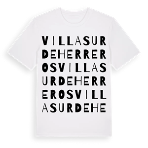 Villasur de Herreros ordlek t-shirt – ekologisk bomull t-shirt från Pinshirt