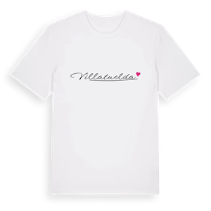 Villatuelda hjärta t-shirt – ekologisk bomull t-shirt från Pinshirt