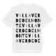 Villaverde del Monte ordlek t-shirt