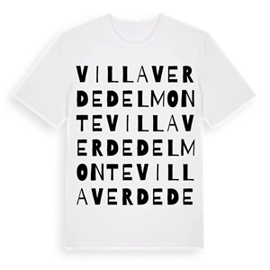 Villaverde del Monte ordlek t-shirt – ekologisk bomull t-shirt från Pinshirt