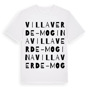 Villaverde-Mogina ordlek t-shirt – ekologisk bomull t-shirt från Pinshirt