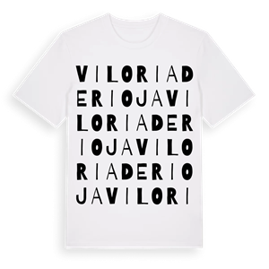 Viloria de Rioja ordlek t-shirt – ekologisk bomull t-shirt från Pinshirt