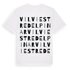 Vilviestre del Pinar ordlek t-shirt – ekologisk bomull t-shirt från Pinshirt