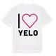 Jag älskar Yelo t-shirt stort tryck