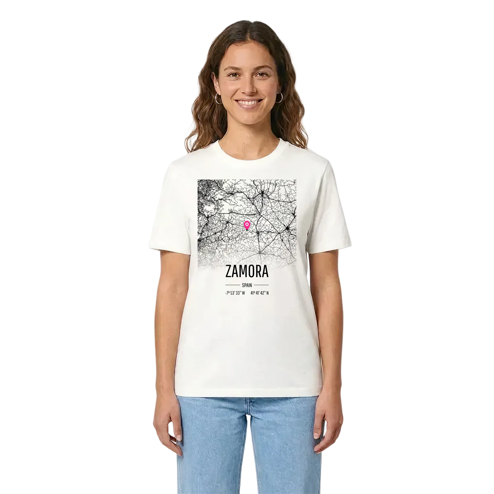 Zamora karta t-shirt – White, i miljö
