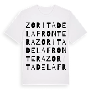 Zorita de la Frontera ordlek t-shirt – ekologisk bomull t-shirt från Pinshirt