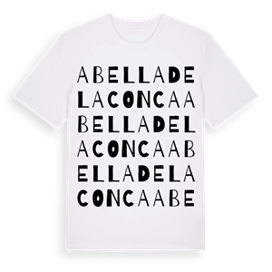 Abella de la Conca ordlek t-shirt – ekologisk bomull t-shirt från Pinshirt