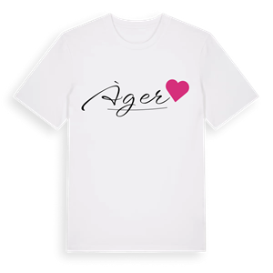 Àger hjärta t-shirt – ekologisk bomull t-shirt från Pinshirt