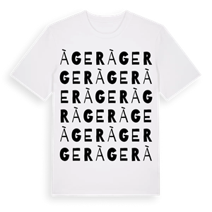 Àger ordlek t-shirt – ekologisk bomull t-shirt från Pinshirt