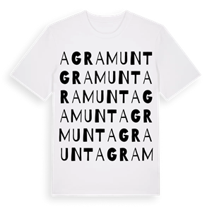 Agramunt ordlek t-shirt – ekologisk bomull t-shirt från Pinshirt