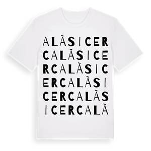 Alàs i Cerc ordlek t-shirt – ekologisk bomull t-shirt från Pinshirt