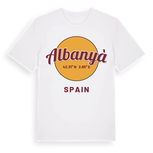Albanyà cirkel t-shirt – ekologisk bomull t-shirt från Pinshirt