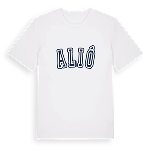 Alió college t-shirt – ekologisk bomull t-shirt från Pinshirt