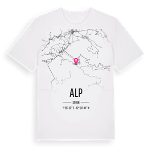 Alp karta t-shirt – ekologisk bomull t-shirt från Pinshirt