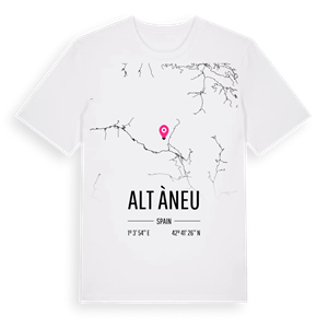 Alt Àneu karta t-shirt – ekologisk bomull t-shirt från Pinshirt