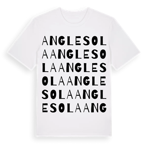 Anglesola ordlek t-shirt – ekologisk bomull t-shirt från Pinshirt