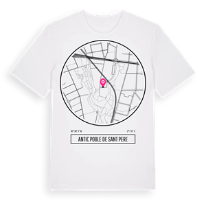 Antic Poble de Sant Pere t-shirt – ekologisk bomull t-shirt från Pinshirt